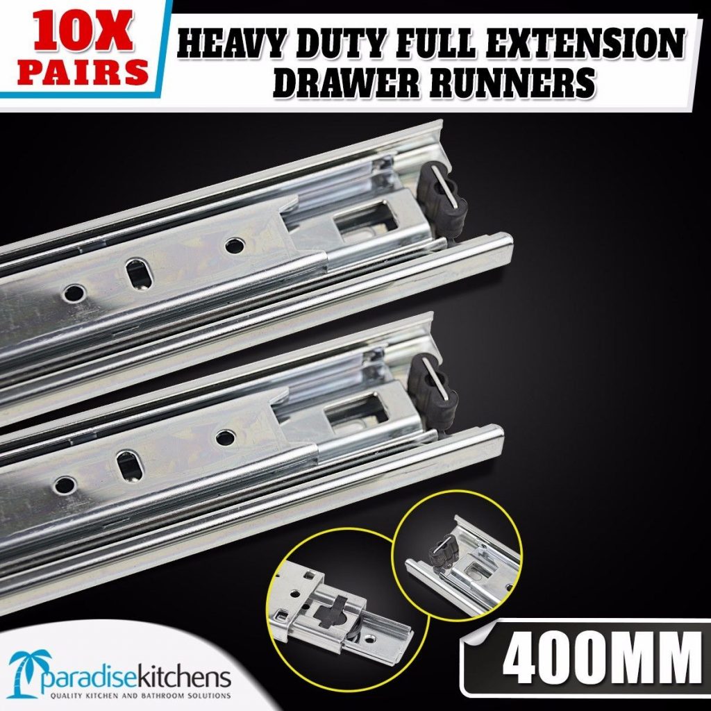 Buy 10 x Soft Close Drawer Runners 400mm Online